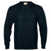 Sweater labrado escote "O"