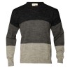 Sweater combinado escote en "V"