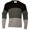 Sweater combinado escote en "V"