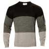 Sweater tricolor escote "O"