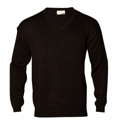 Sweater liso escote "V"